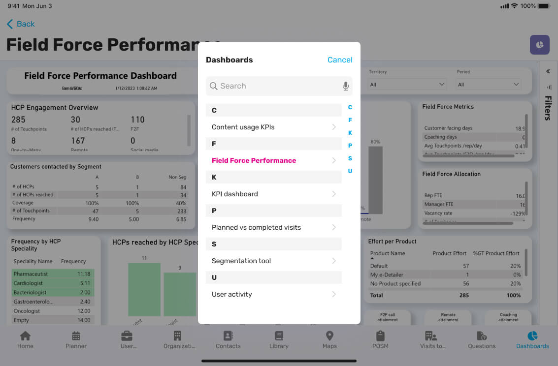 CRM made to help sales team